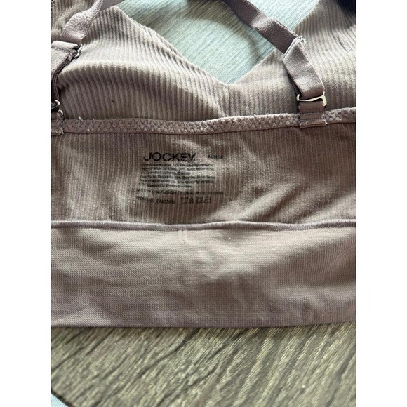 Jockey Taupe Sports Bra Ribbed Medium - Picture 3 of 3